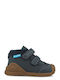 Παιδικά Sneakers High Ανατομικά με Σκρατς Μπλε