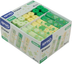 Mehrfarbige Radiergummi Clover Mehrfarbige Radiergummi Clover