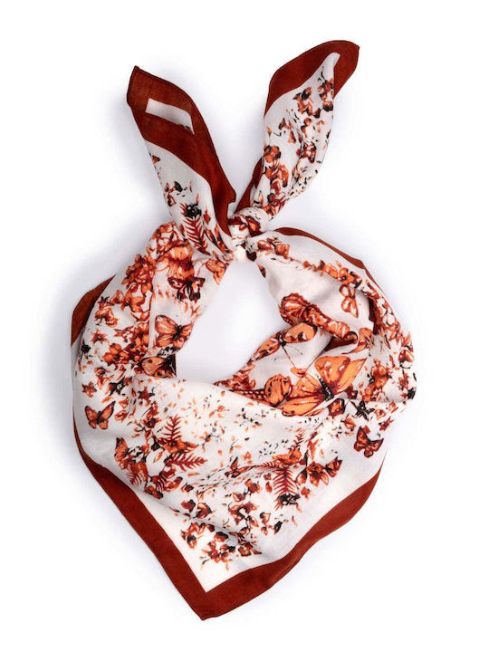 Mat Fashion Şal Pentru Femei Portocaliu 0043.8278.Ν-Dark-Orange