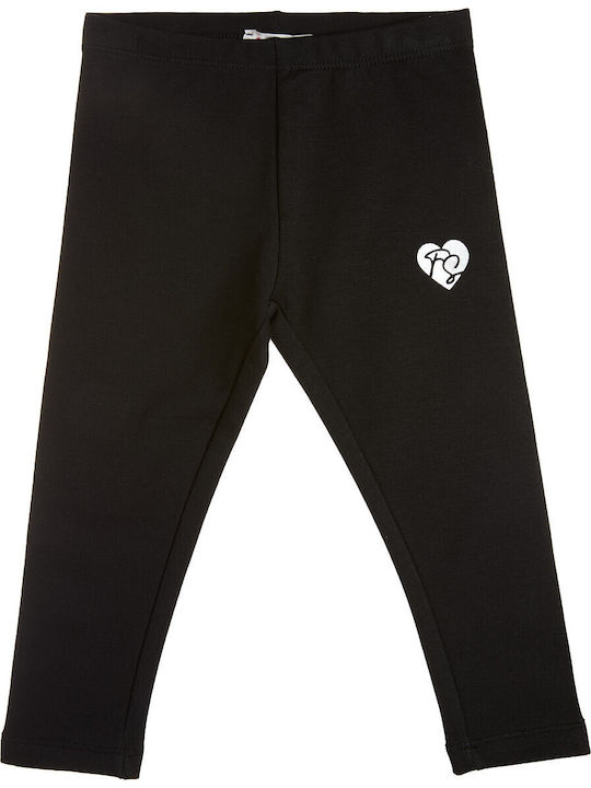 Kids Sports Long Black Leggings