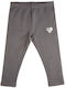 Kinderleggings Sport Lang Grau