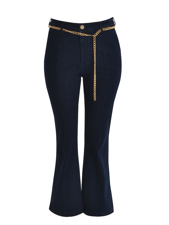 Дамски дънков панталон с Bootcut кройка 8602.2000.Н-denim