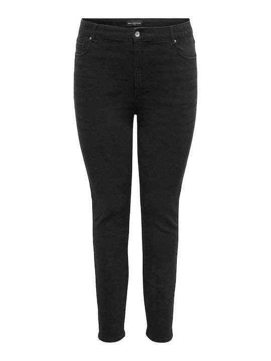 Ψηλόμεsă Pantaloni Jean Dama Cu Talie Înaltă Skinny Negru