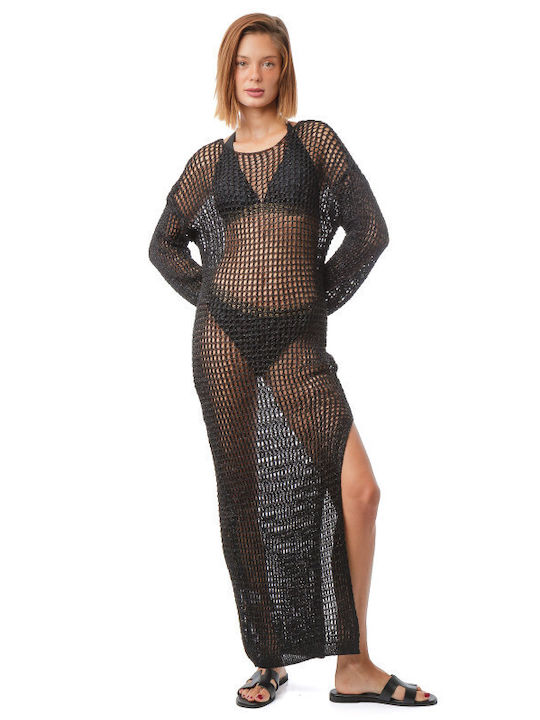 Silia D Women's Beachwear Caftan Black
