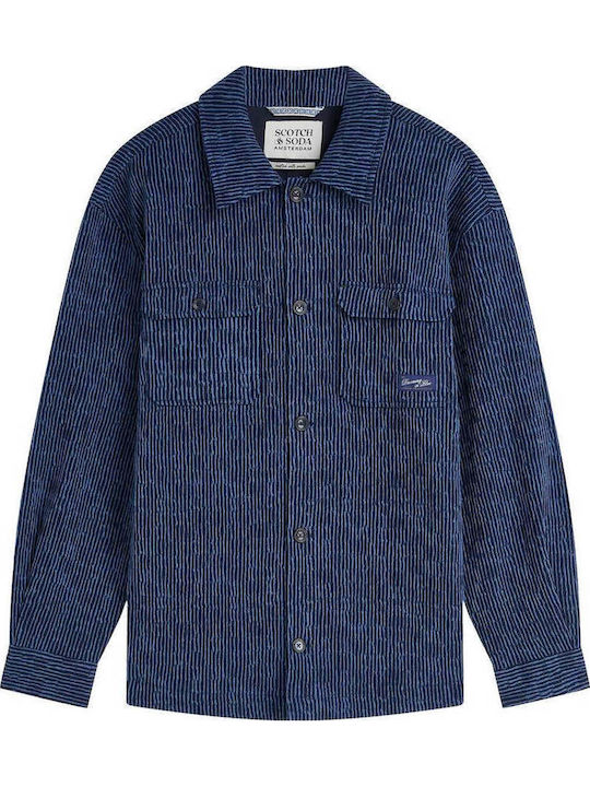 Scotch & Soda Син Overshirt