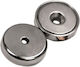 Neodym Magnete 35N Mit Loch Ø 20x6mm 6kg