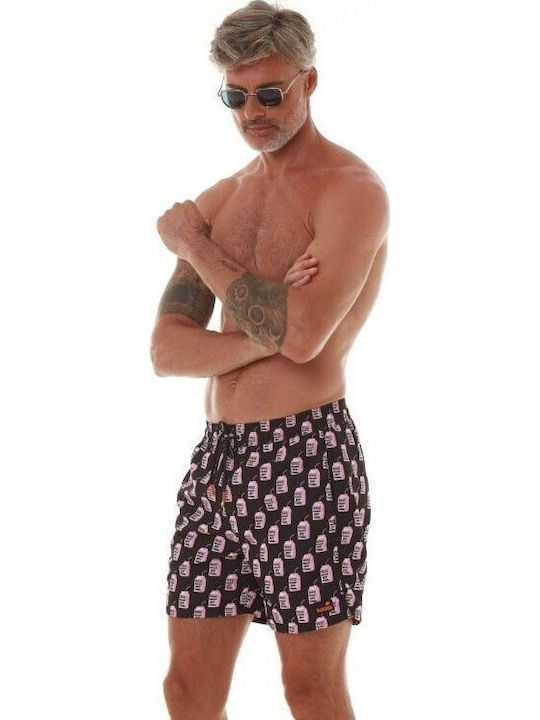 Bluepoint Men's Swimwear Bermuda Black