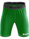 Zeus Bermuda Elastic Pro Herren Sportleggings Compression Kurze Grüne