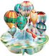Santoro Pirouette 3d Pop-up Grußkarte Heißluftballons
