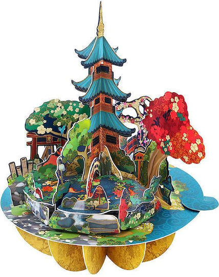 Santoro Pirouette 3d Pop-up Grußkarte Japanischer Garten