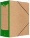 Unipap File Box with Rubber Band Micro Vele 12cm Green
