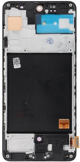 Οθόνη με Μηχανισμό Αφής και Πλαίσιο για Samsung A51 (Μαύρο)