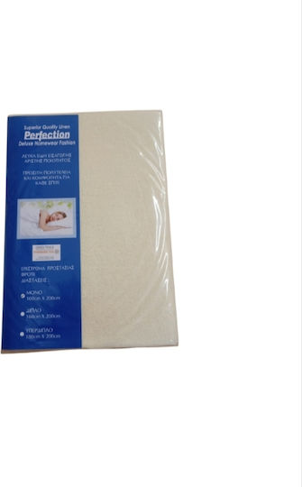 Homestyle Bettlaken 100x200cm mit Gummibettlaken Beige