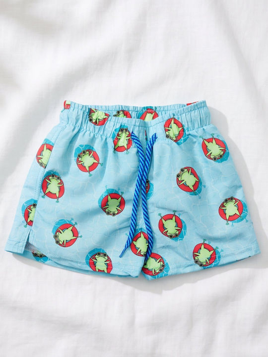 Crool Kids Swimwear Swim Shorts Light Blue
