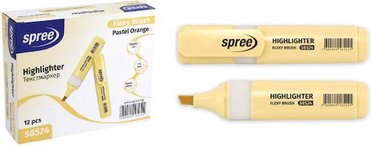 Spree Маркер За Подчертаване Peach Pastel 6мм