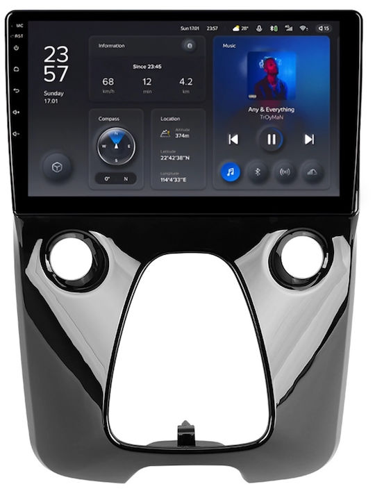 Teyes X1 4g Navigație Auto Peugeot 108 2014-2021 2+32gb 10.2" Ips Octa-core 1.6ghz Android 4g Bluetooth 5.1 Dsp Variant A