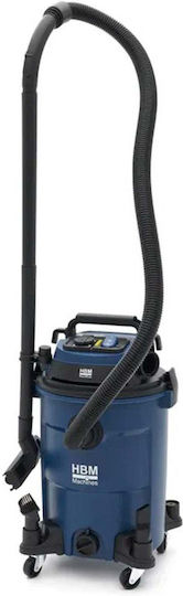 HBM Machines Aspirator Umed-Uscat 1200W cu Recipient din Plastic 25lt