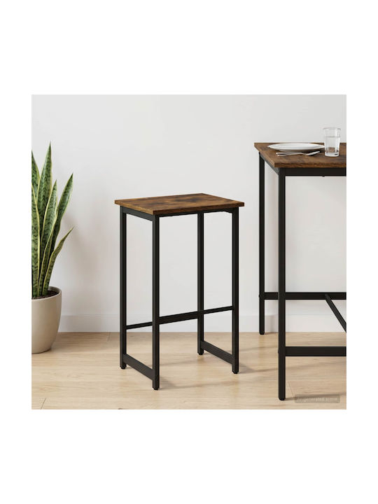 Barhocker Hölzernes Braun-Schwarz 40x32x64cm
