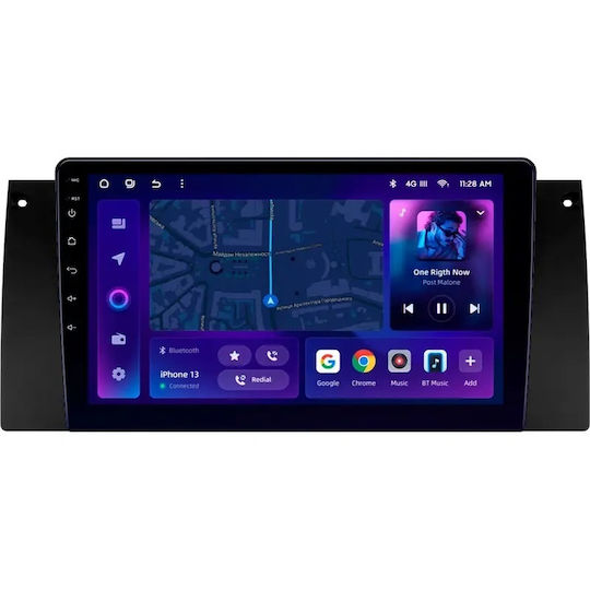 Moss M3 Auto-Audiosystem BMW Serie 5 (E39) 1995-2003 4+32GB 9" QLED Octa-Core 2GHz Android 4G Bluetooth 5.1 DSP