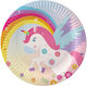 Festa Χάρτινο Πιάτο 23εκ 6 Τμχ Unicorn