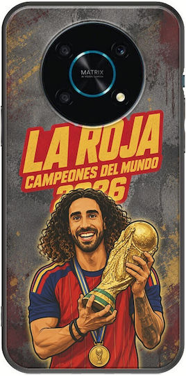 Husă La Roja Campeones Del Mundo Marc Cucurella Honor Magic 4 Lite 5g Neagră TPU Silicon