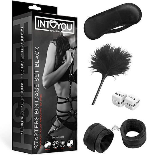 IntoYou Starters BDSM Комплект в Черен Цвят 4 Бройки