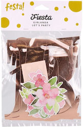 Festa Papiertisch Girlande Lets Party Gold