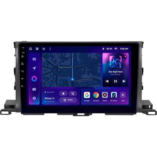Moss M3 Car Navigation Toyota Highlander 3 2013-2018 4+32gb 10" Qled Octa-core 2ghz Android 4g Bluetooth 5.1 Dsp