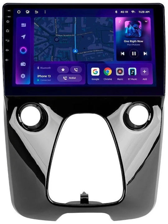 Navigație Auto Moss M3 Peugeot 108 2014-2021 4+32GB 10" QLED Octa-Core 2GHz Android 4G Bluetooth 5.1 DSP Variantă A