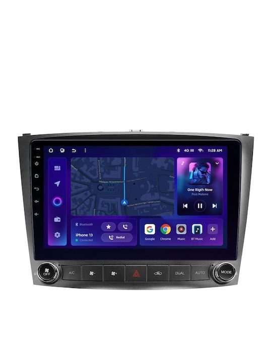 Moss M3 Автомобилен Навигационен Система Lexus Is 2005-2013 4+32GB 10" QLED Octa-core 2GHz Android 4G Bluetooth 5.1 DSP