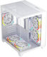 1STPLAYER BV5 Gaming Mini Tower Carcasă PC cu Deschidere Laterală Albă