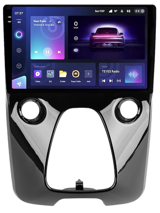 Teyes Cc3 2k Navigație Auto Peugeot 108 2014-2021 6+128gb 10.36" Qled Octa-core 2ghz Android 4g Bluetooth 5.1 Dsp Variant B