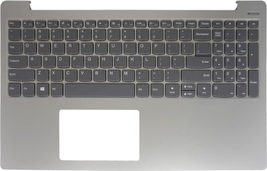 Laptop Keyboard Palmrest Lenovo Ideapad 330s-15ikb 81f5 330s-15ast 81f9 330s-15arr 81fb 5cb0r07316 5cb0r16738 US Silver Code 40442uspalmsil