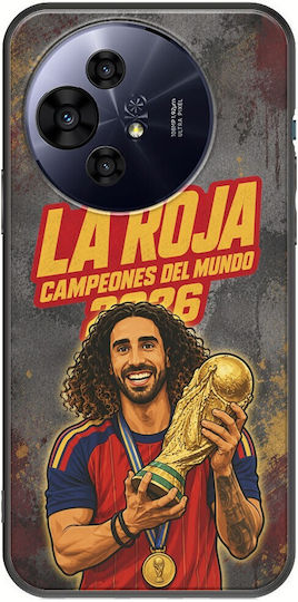 La Roja World Champions Marc Cucurella Tcl 50 Pro Nxtpaper 5g Black Tpu Black Silicone Case
