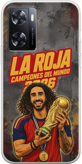La Roja World Champions Marc Cucurella OnePlus Nord N20 SE Flexible TPU Transparent Silicone Case