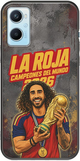 Калъф La Roja Campeones Del Mundo Marc Cucurella Oppo A96 4g Черен TPU Силикон