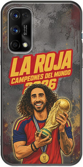 Калъф La Roja Campeones Del Mundo Marc Cucurella Realme 7 5g Черен TPU Силикон