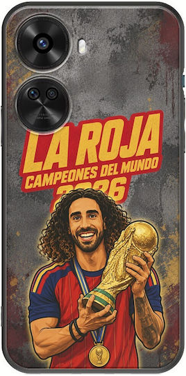 La Roja Campeones Del Mundo Marc Cucurella Huawei Nova 12 Se Black TPU Black Silicone Case