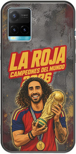 Case La Roja World Champions Marc Cucurella Vivo Y33s Black TPU Black Silicone