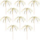 Cocktail Picks Gold Silver 10 Pieces