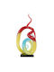 Gilde Glass Decorative Sculpture Palmeira 17×28cm