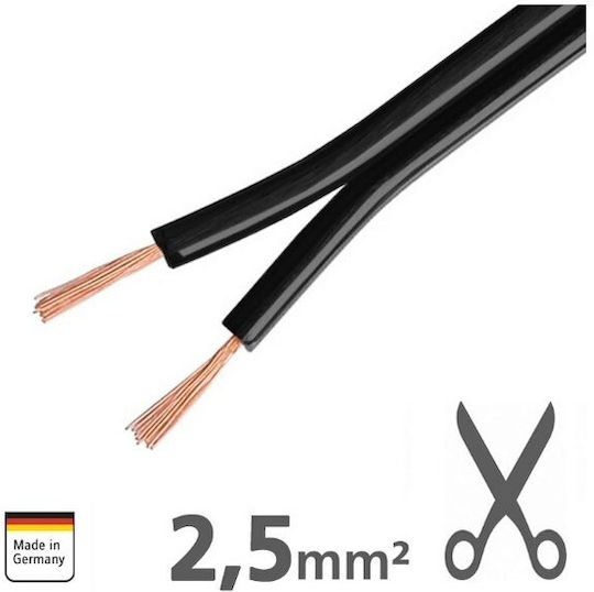 Xls250 Cablu Premium din Cupru Ampire pentru Difuzoare 2×2.5mm² 1m