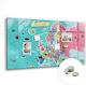 Magnetic Board Europe Map One Magnet 120x60