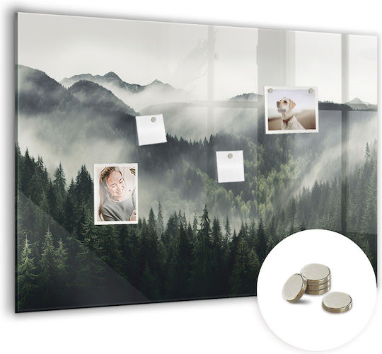 Placă Magnetică Peisaj Forestier Un Magnet 100x70