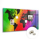 Magnetic Board World Map One Magnet 120x60