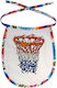 Koupakoupa Basket Net Waterproof Baby Bib Made of 100% Cotton with Lace Band Colored