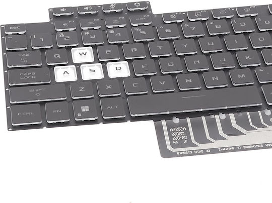 Asus Tuf Gaming Fx517z Hintergrundbeleuchtete Laptop-Tastatur