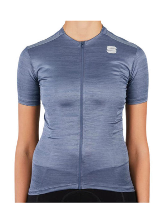 Sportful Tricou De Ciclism Mâneci Scurte Pentru Femei Albastru