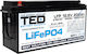 TED Electric TED007421 UPS Battery with Capacity 200Ah and Voltage 12.8V