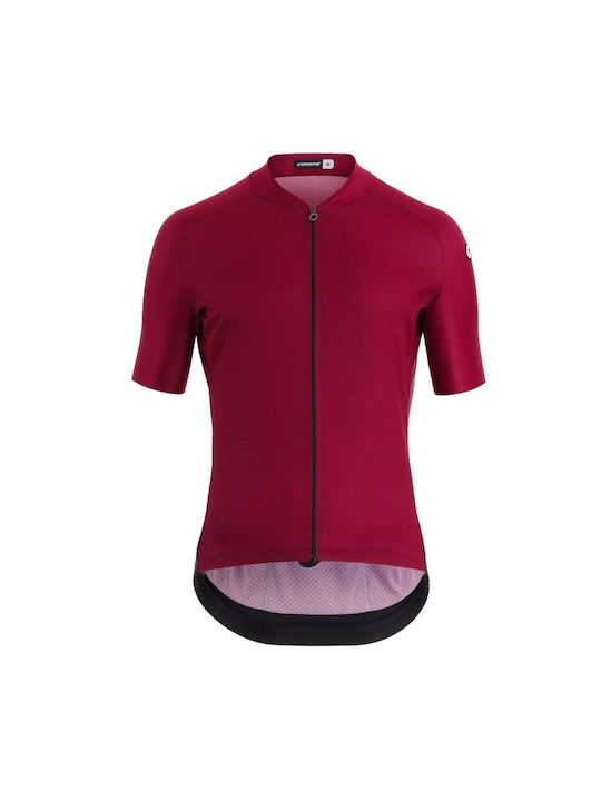 Assos Tricou De Ciclism Pentru Bărbați Cu Mâneci Scurte Roșu